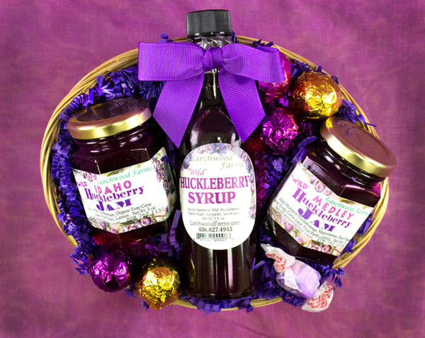 Huckleberry Conniseur Gift Basket by Larchwood Farms