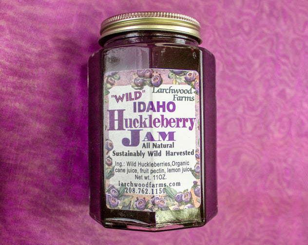 Wild Huckleberry Jam Made with Organic Ingredients