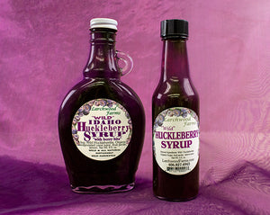 Stands on top of your pancake, berry bold, delicious huckleberry syrup!