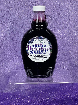 Wild Huckleberry Syrup Made with Natural Ingredients