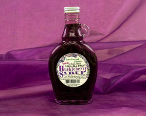 All Fruit, Wild Harvested, Organic Ingredient Huckleberry Syrup