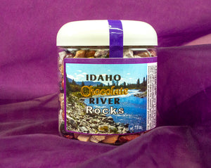 Made in Idaho Chocolate River Rocks - Delicous Fun in a 7.5 oz Giftable Bottle