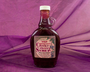 Natural, wild harvested, divinely crafted chokecherry syrup