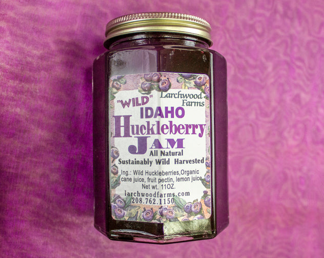 Idaho-natural-wild harvested-huckleberry-jam