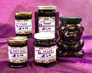 Idaho-natural-wild harvested-huckleberry-jam