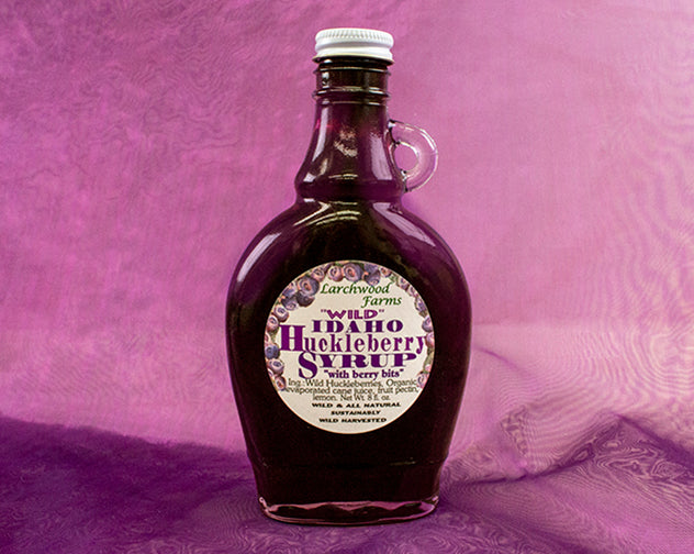 Stands on top of your pancake, berry bold, delicious huckleberry syrup!